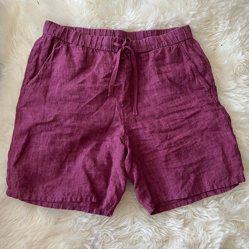 Eileen Fisher Preloved Linen Shorts